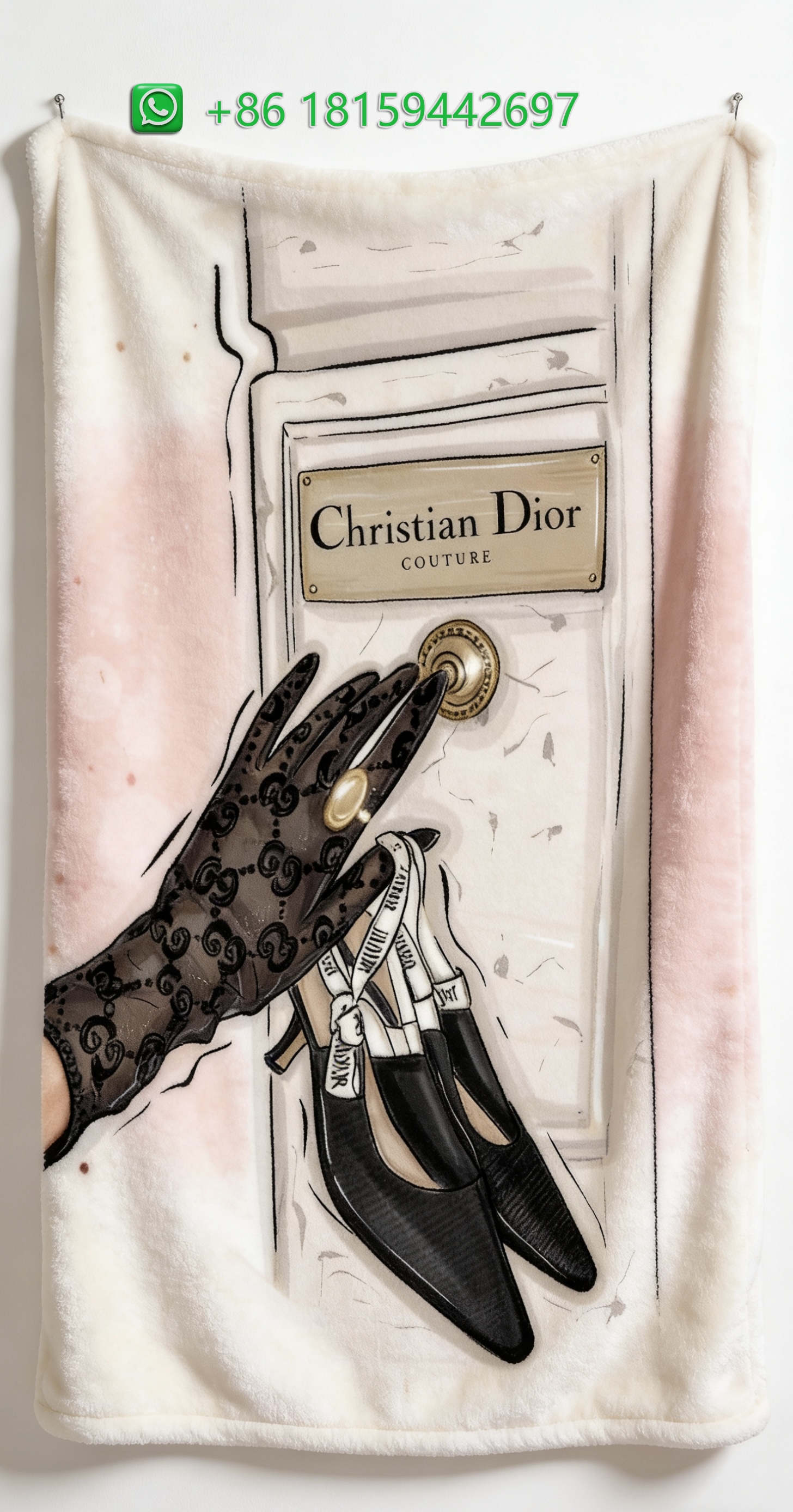 Dior Throw Blankets